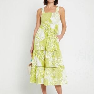 Tuckernuck O.P.T. Collette Cotton Midi Dress L
